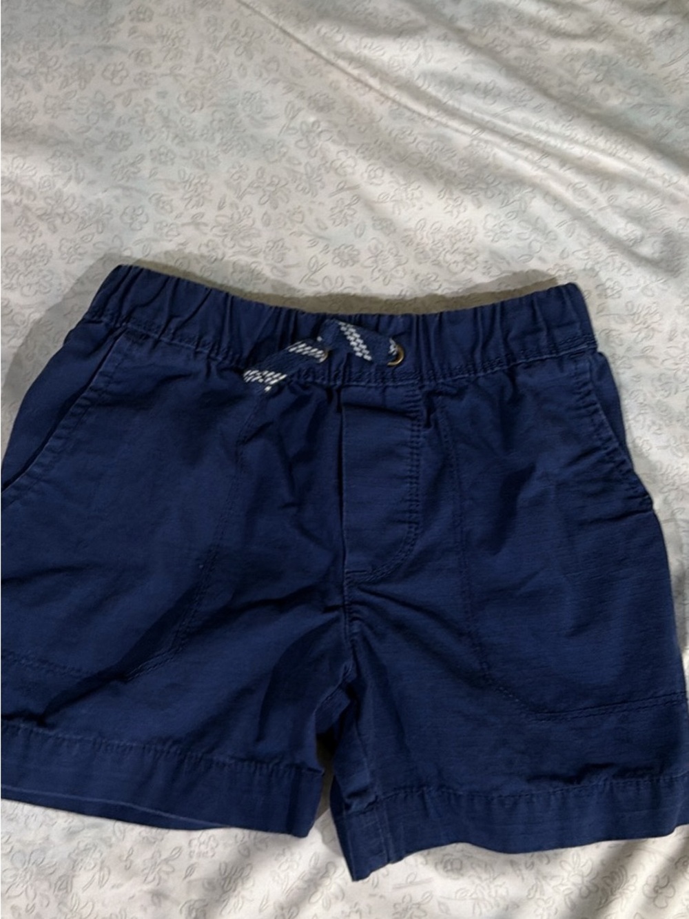 Carter's Navy Blue Elastic Waist Shorts with Drawstring